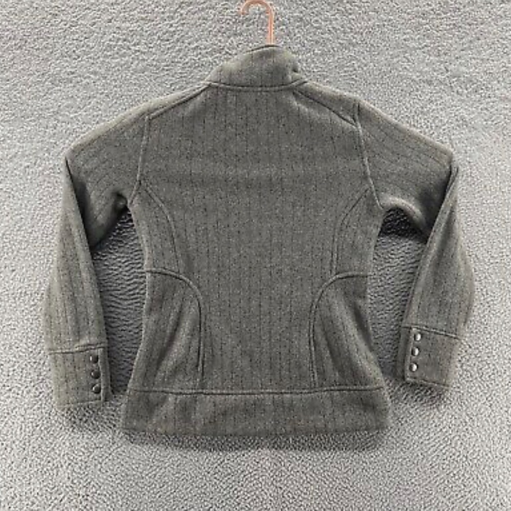 REI Jacket Womens Gray Knit Zip-Up Pockets Collar - size XS - Picture 3 of 14